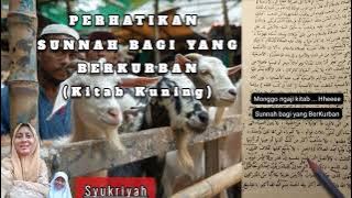 Sunnah Bagi Yang Berkurban