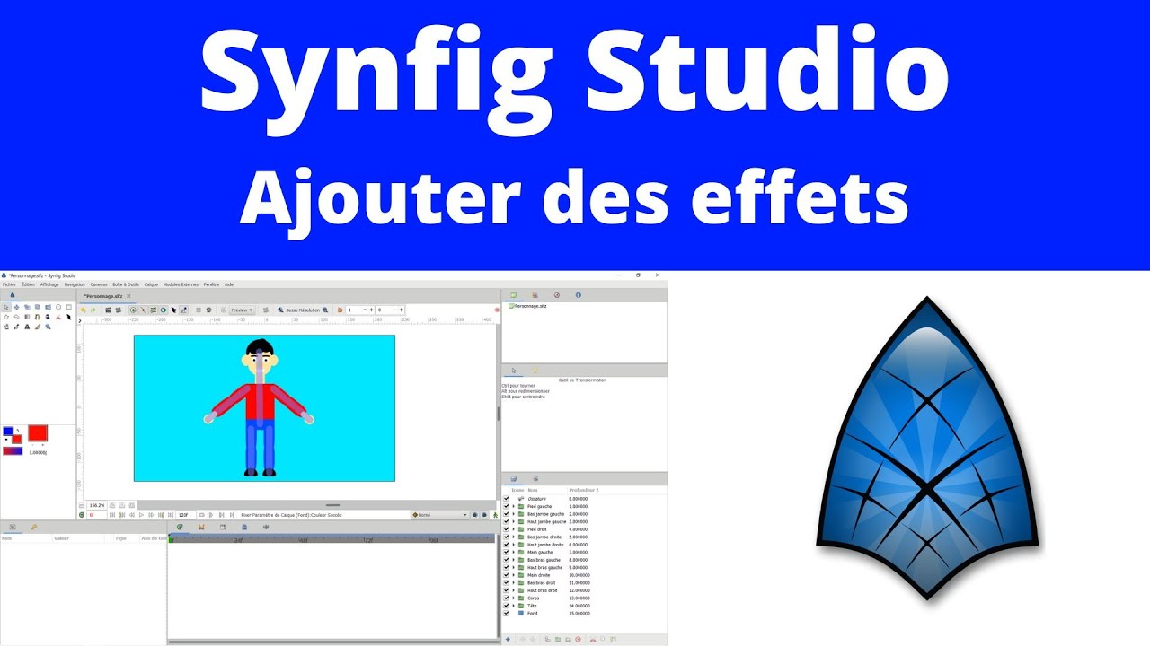 Synfig Studio ajouter des effets - YouTube