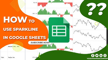 How to use Sparkline in Google Sheets for Data Visualization #Sparkline #googlesheets