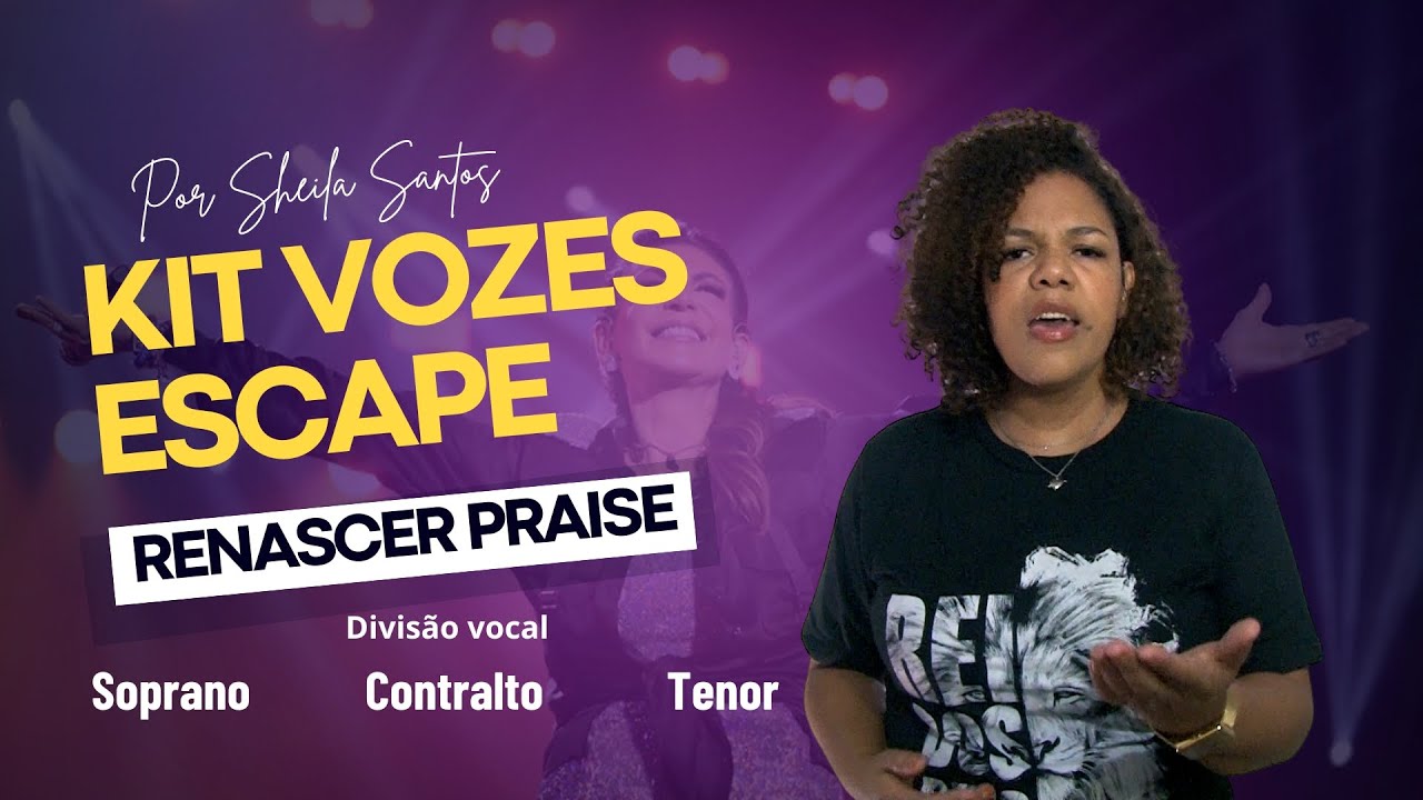 Kit de Ensaio - Escape 🎶 -  Renascer Praise | kit Ensaio | kit ensaio coral | Kit de vozes