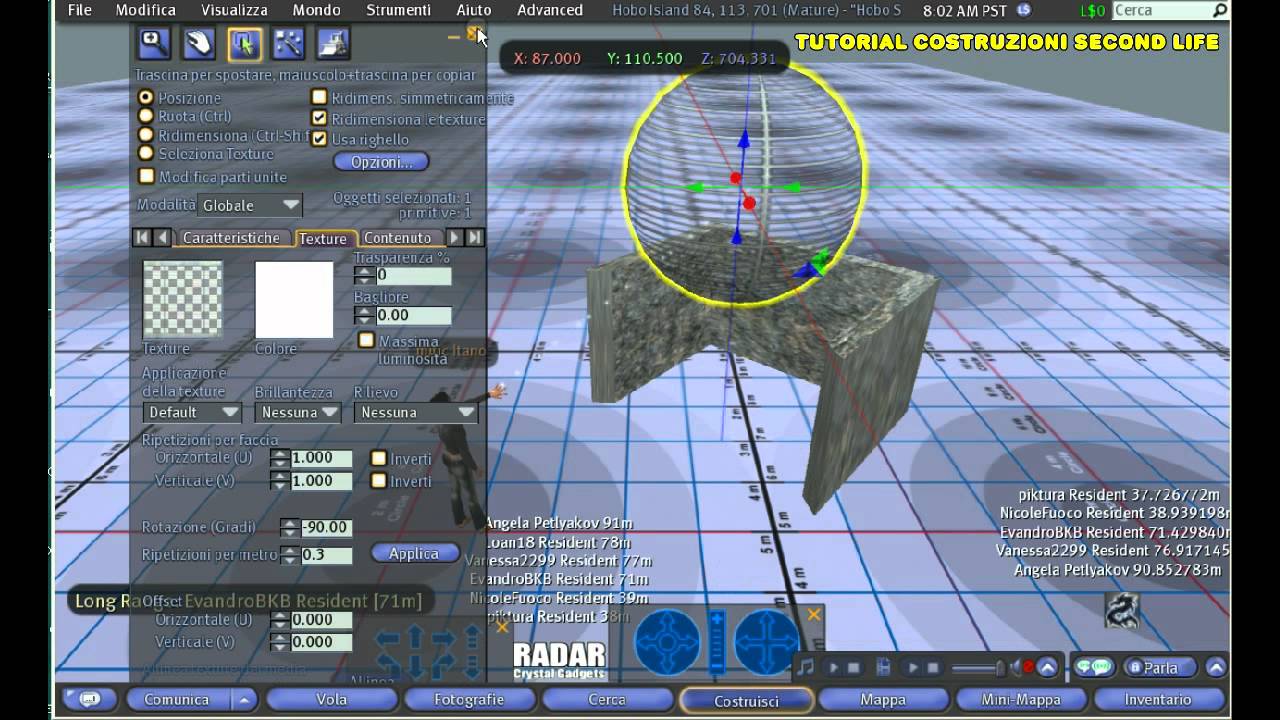 Tutorial costruzioni in Second Life - YouTube