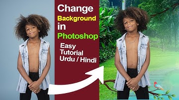 How to Change Background in Photoshop (UrduHindi) - Easy Tutorial