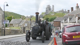 The fish & chips run | Burrell traction engine steams through Corfe Castle 28/06/2024