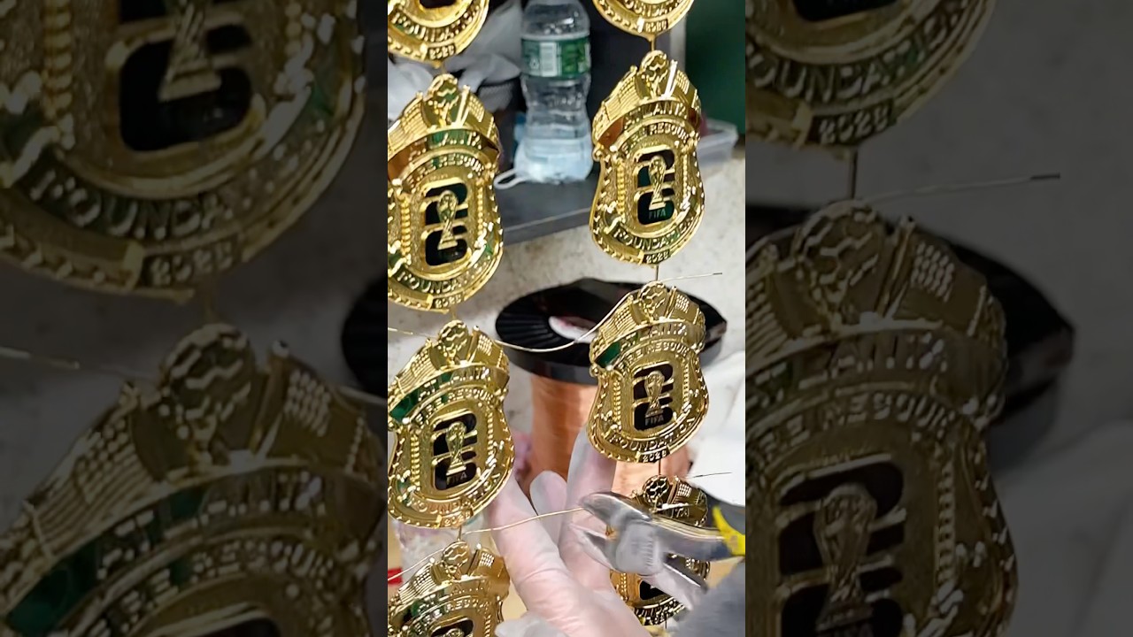 How It&rsquo;s Made - FIFA World Cup Custom Police Badges #metalwork