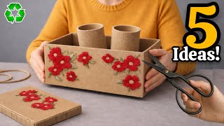 Super Beautiful but Low-Cost! 5 Best DIY Space-Saving Craft Ideas from Waste Material ♻️#2026