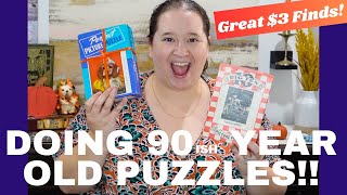 Let's Do Some Vintage Puzzles // Big 10 vs Perfect Picture Puzzle