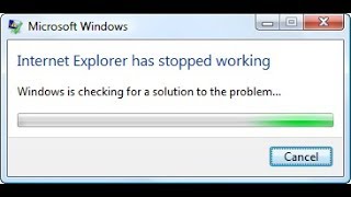 Internet Explorer has stopped working in Windows 10, 8, and 7