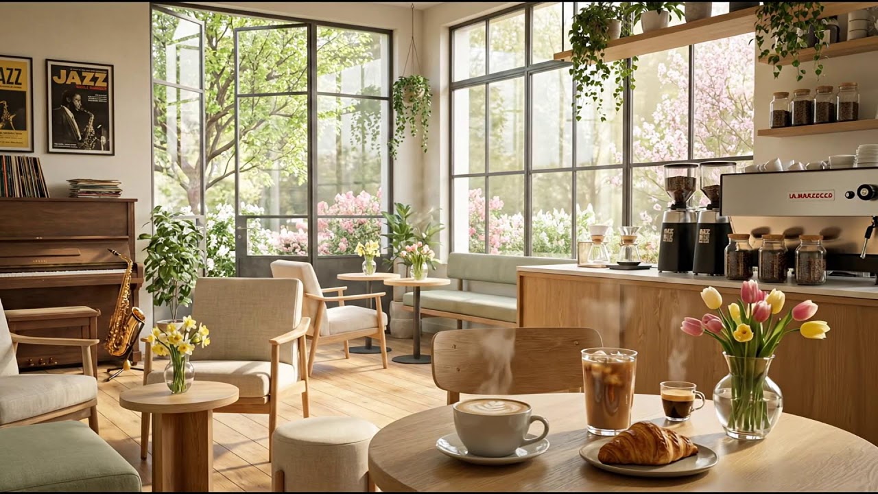 穏やかな朝のカフェムード 🌷🎹 ソフトピアノの流れ