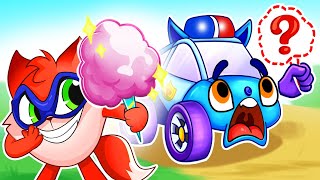 Where Is My Cotton Candy Song + Police Car Songs | Kids Songs and Nursery Rhymes by Baby Cars