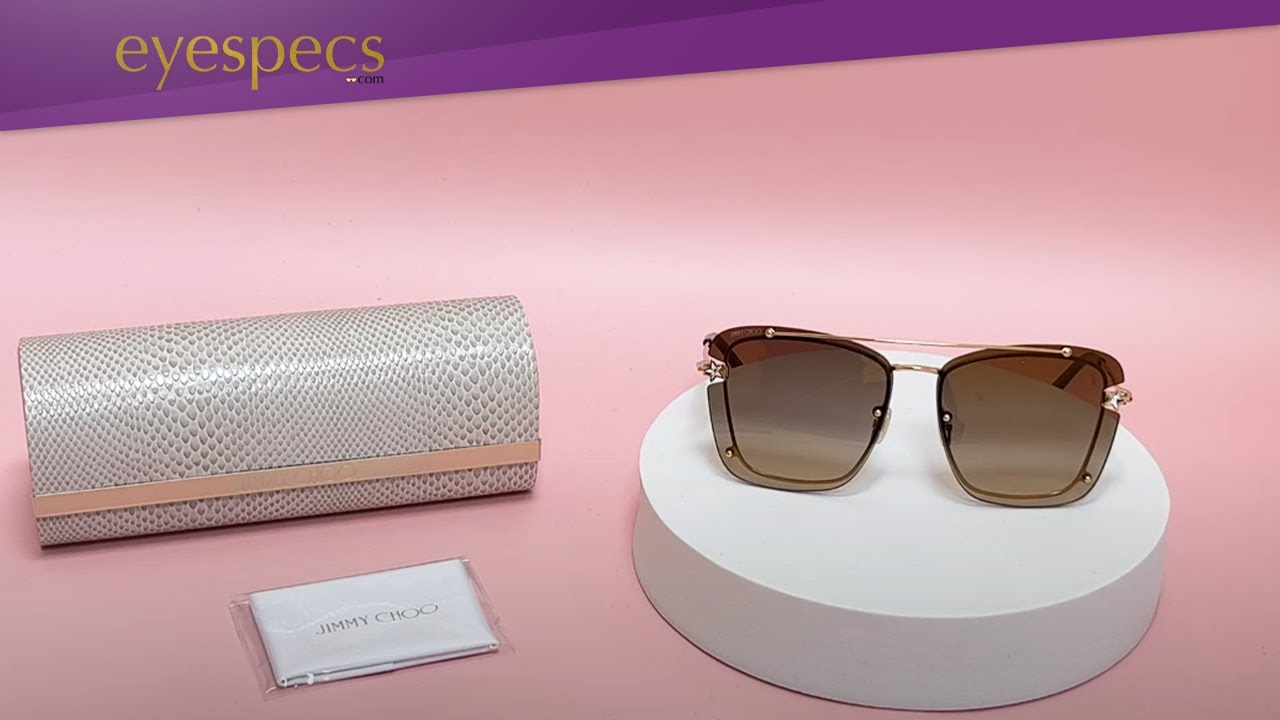 Jimmy Choo Sunglasses ModelAmbra/S ColorDDBJL GoldHavana/CopperGold