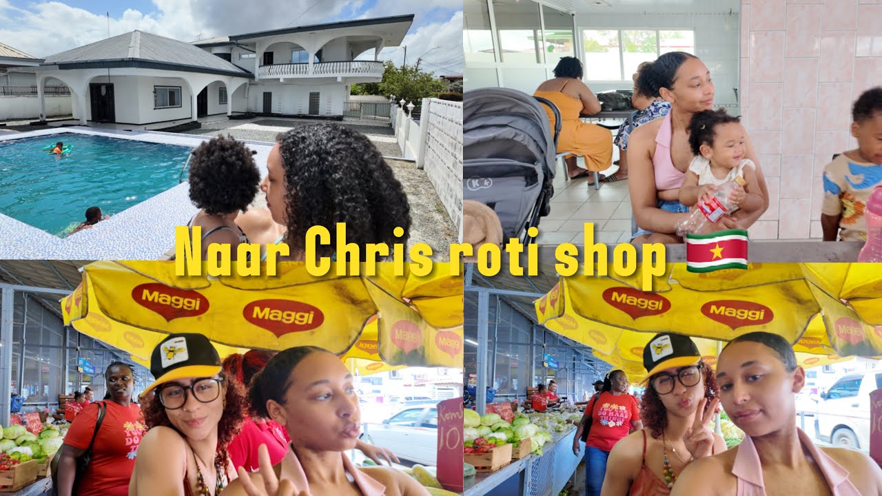 Chris Roti Shop NAAR CHRIS ROTI SHOP & MICKIβS BBQ + BRAND IN DE STAD SURINAME πΈπ· ...