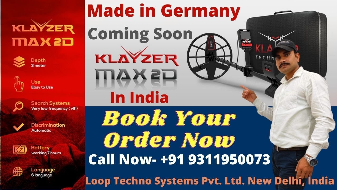 Klayzer Max 2D Metal Detector Klayzer Metal Detector Gold Metal