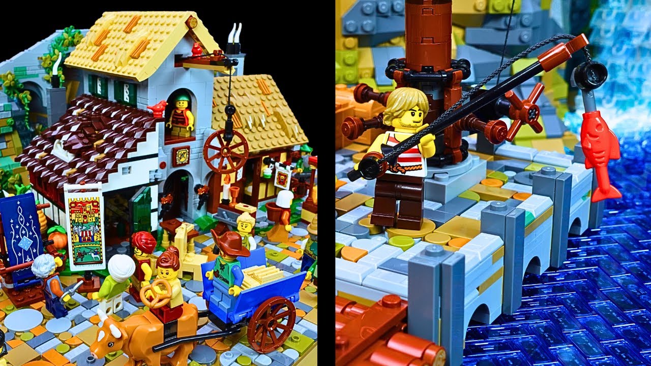 I Built a Port For The Lego Lion Knights' Castle Set