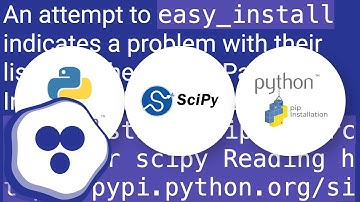 Installing SciPy with pip