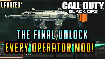 All  Final Gun Unlocks Operator Gun Mods Black Ops 4  Gameplay /  Best Gun Operator Mod *Updated