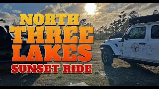 Sunset Ride at Three Lakes North with Lots of water -   More then I have ever seen.