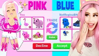 I Traded A Free Pet To Every Person In The Server Roblox - leah ashe roblox adopt me unicorn