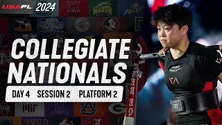 2024 USAPL Collegiate Nationals | Day 4 - Session 2 - Platform 2 | M-R 110 - 125 kg