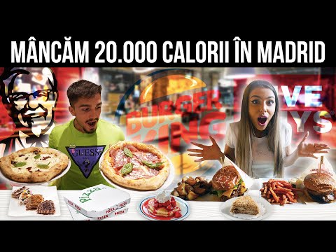 20.000 Calorie Challenge cu Iubita in MADRID *Am pus 2kg*