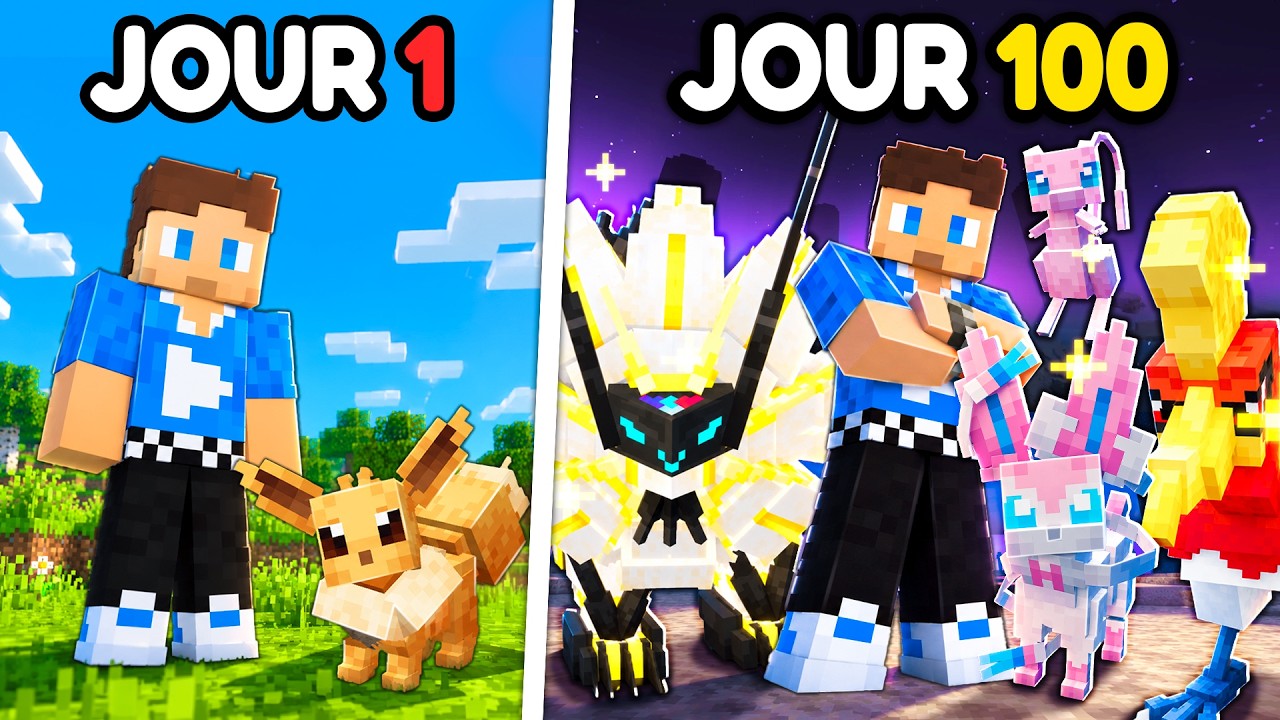 100 JOURS pour devenir le MEILLEUR DRESSEUR sur COBBLEMON