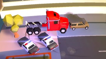 Reckless Getaway 2 - All Levels Gameplay (Stage 8) iOS / Android Part Giant Truck Crashes