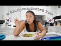 Eating only korean food for 24 hours cook at home with me