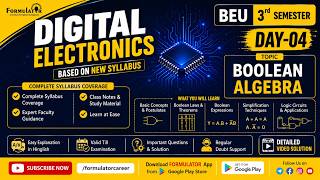 Boolean Algebra II Digital Electronics Day-04 BEU 3rd Semester New Syllabus
