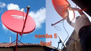 Mwanzo mwisho namna ya kufunga dish la AZAM TV mpaka rioneshe. no5 fina