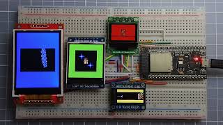 Arduino_GFX multiple display animated GIF