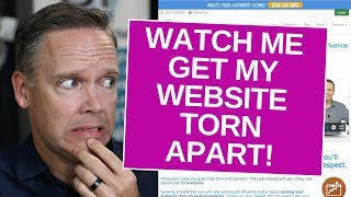 Watch Me Get My Site TORN APART! What is a Website Audit?