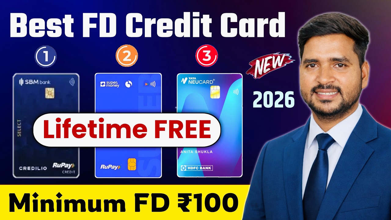 No Income? No Problem! | Lifetime FREE FD Credit Card | Top 3 Best FD Based Credit Cards 2026