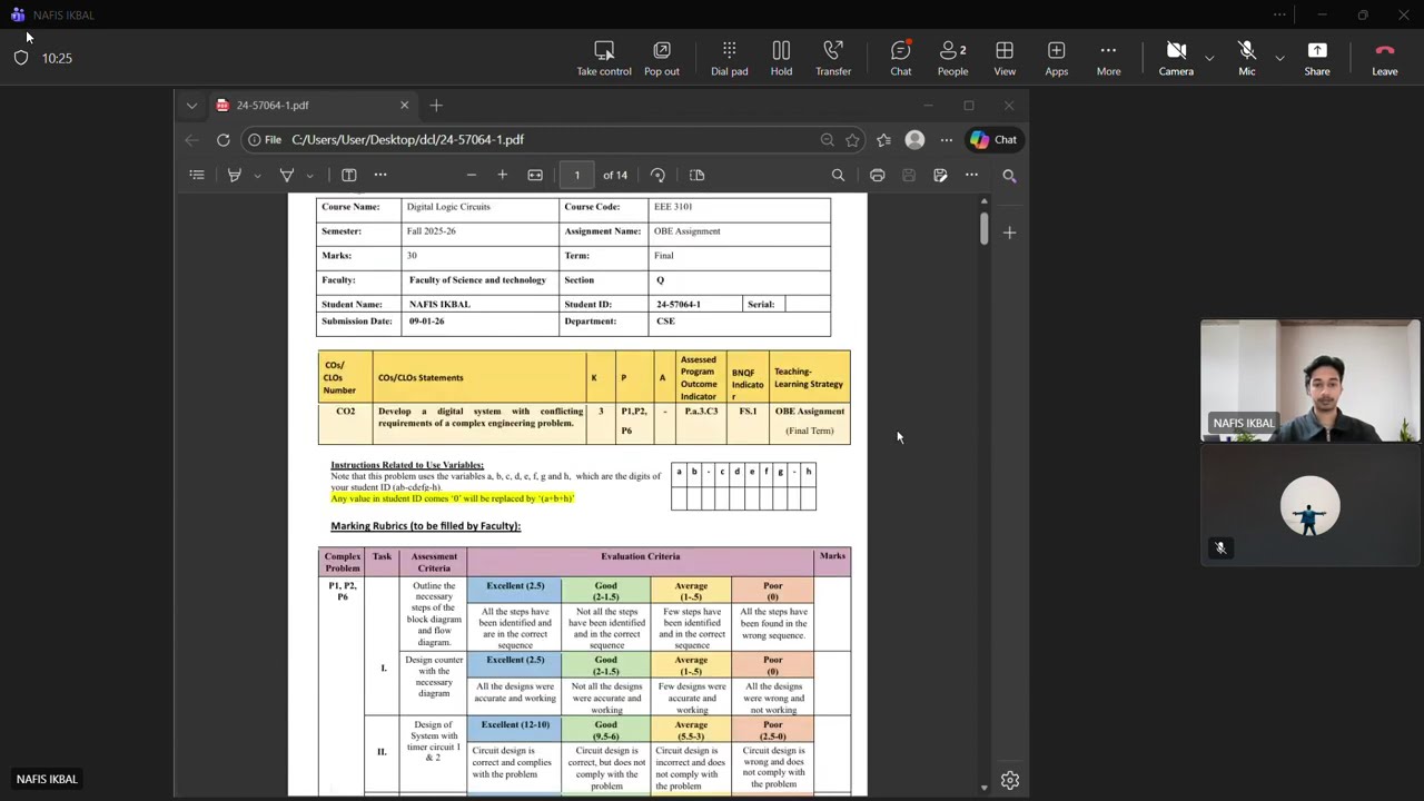 Digital parking control system. Digital Logic and Circuit (DLC).