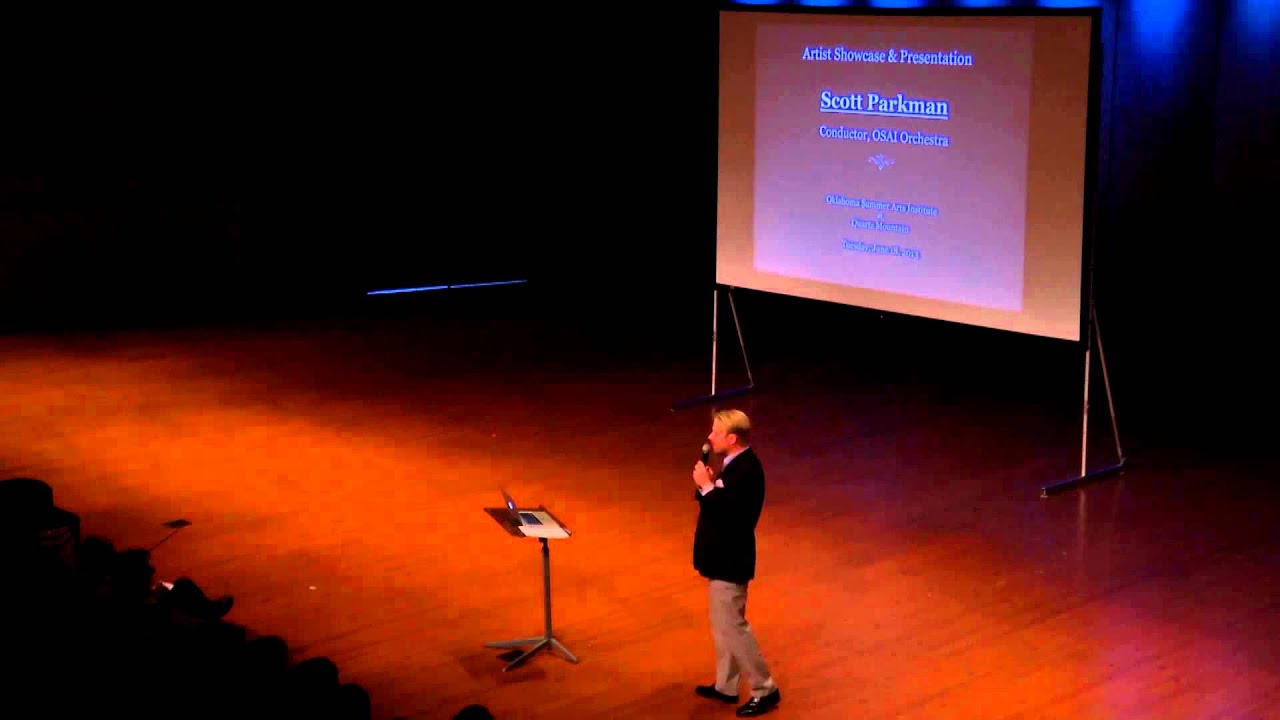 Scott Parkman at the 2013 Oklahoma Summer Arts Institute, Part 3 - YouTube