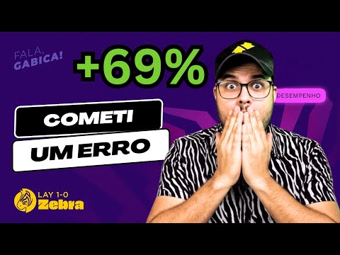 QUASE 70% DE LUCRO (MAS ERREI) | SEMANA 6 DESAFIO LAY ZEBRA 1X0 🦓 | TRADE ESPORTIVO NA PRÁTICA