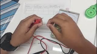 Pengecekan Kondisi Komponen Resistor Menggunakan Multimeter Analog || Fajar Adi Respati X TE 3.
