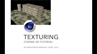 Cinema 4D & Photoshop   Texturing Tutorial