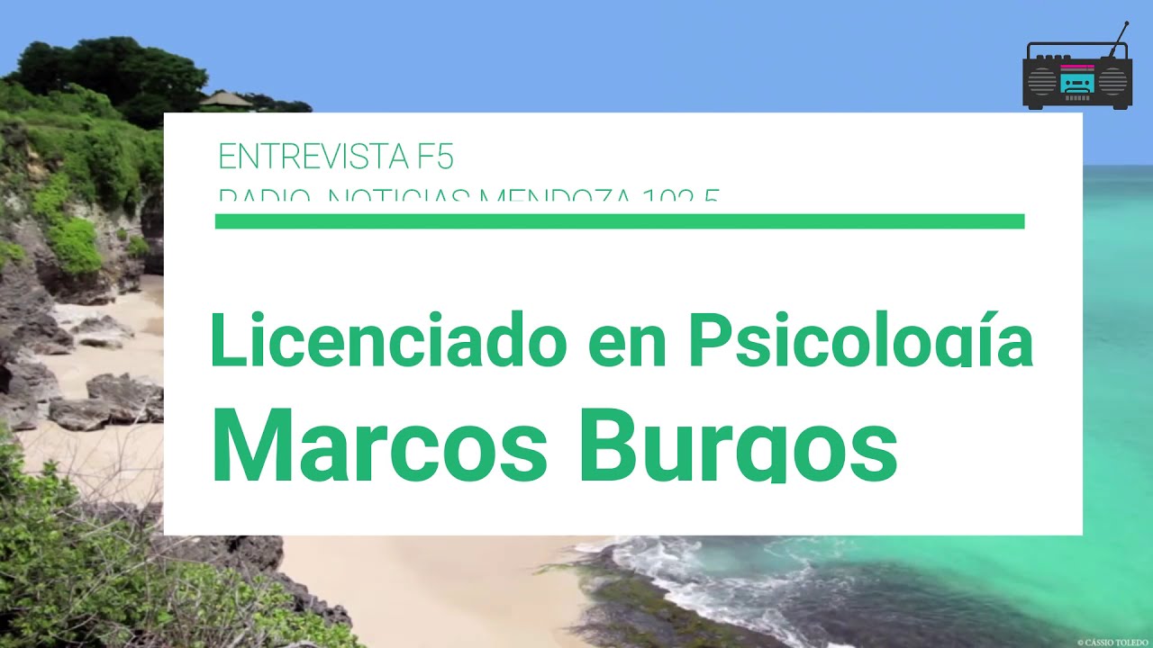 Entrevista a Marcos Burgos, psicólogo en Radio Noticias Mendoza camera iphone 8 plus apk