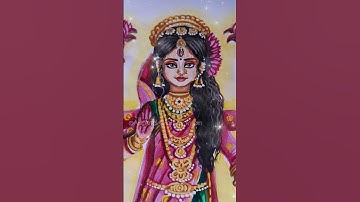 Devi KamaleKamini Painting★Zee Bangla Mahalaya 2021 NANA RUPE MAHAMAYA part 6#viral#trending#ytshort