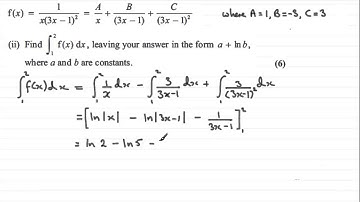 Definite Integration : Edexcel Core Maths C4 June 2012 Q1(c) : ExamSolutions Maths Revision