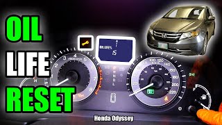 2014 Honda Odyssey Oil Life Reset 2010 to 2017