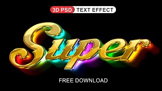 How to make 3D  Text Effect | Graphics Design  |  Free Download  | Page - 398