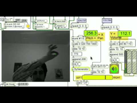 Computer Vision Fly using Max/MSP/Jitter