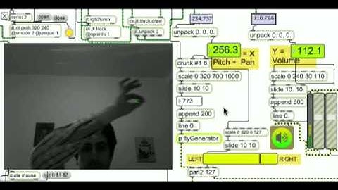 Computer Vision Fly using Max/MSP/Jitter