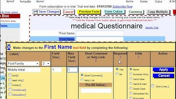 Web Form Builder - Create a new web form from scratch