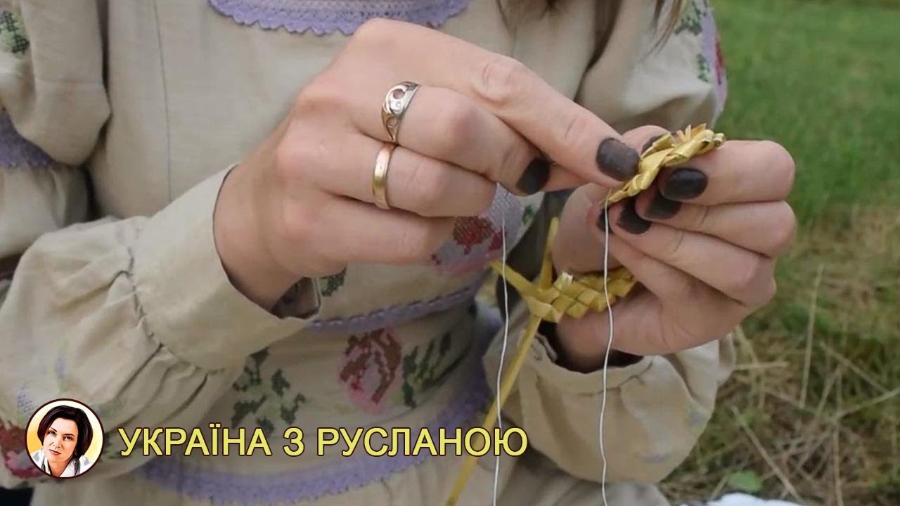 Солом'яний капелюх, плетіння з соломи - Україна з Русланою