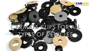 Carmats clips universal kit installation. How to fix floor mats on their place