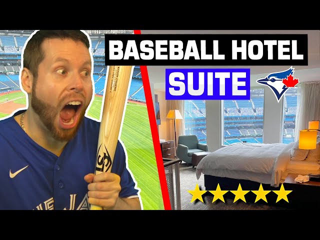 I spent the night in a BASEBALL STADIUM! (Blue Jays Marriott Suite) 