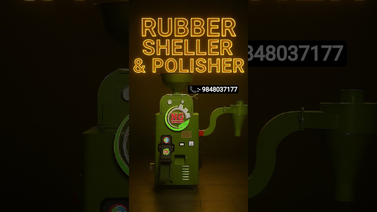 Rubber sheller & polisher | mini rice mill 