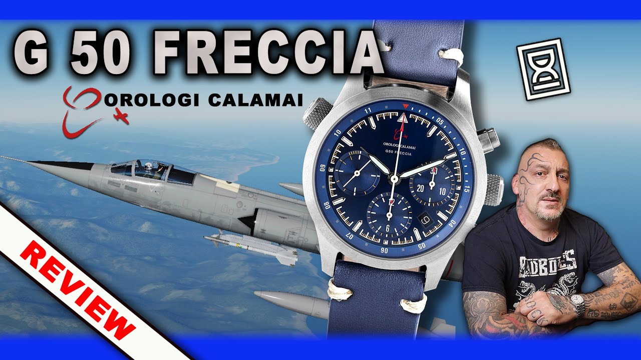 Un orologio con l'acciaio degli F-104: G50 Freccia by Calamai