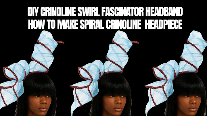 HOW TO MAKE CRINOLINE SWIRL FASCINATORS / STUNNING CRINOLINE SPIRAL DIY TUTORIAL #trending #diy #how